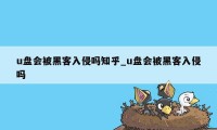 u盘会被黑客入侵吗知乎_u盘会被黑客入侵吗