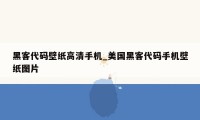 黑客代码壁纸高清手机_美国黑客代码手机壁纸图片