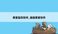 黑客监控软件_偷窥黑客软件