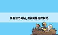 黑客信息网站_黑客网络组织网站