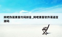 网吧伪装黑客代码拼音_网吧黑客软件易语言源码