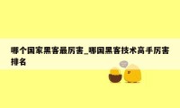哪个国家黑客最厉害_哪国黑客技术高手厉害排名