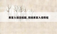 黑客入侵流程图_初级黑客入侵教程
