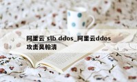 阿里云 slb ddos_阿里云ddos攻击吴翰清