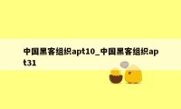 中国黑客组织apt10_中国黑客组织apt31