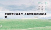 中国黑客上海事件_上海抓获DOSS攻击黑客